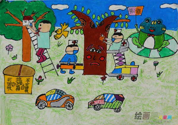 绿色家园儿童画 绿色家园儿童画