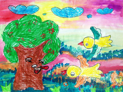 绿色家园儿童画 绿色家园儿童画