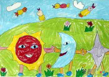 中秋节儿童画 中秋节儿童画