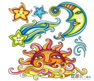 中秋节儿童画：中秋食俗