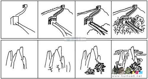 长城简笔画