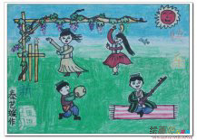 教师节儿童画：国外教师节