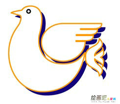 和平鸽简笔画 和平鸽简笔画