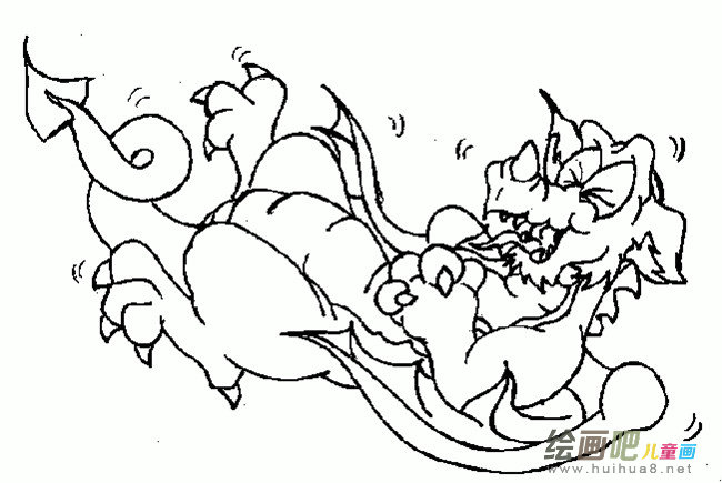 龙的简笔画 龙的简笔画