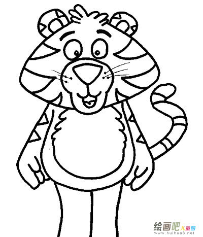 老虎简笔画 老虎简笔画