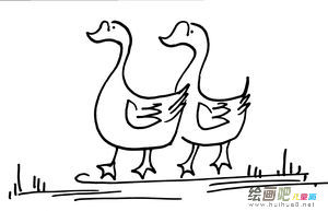 小鸭子简笔画 小鸭子简笔画