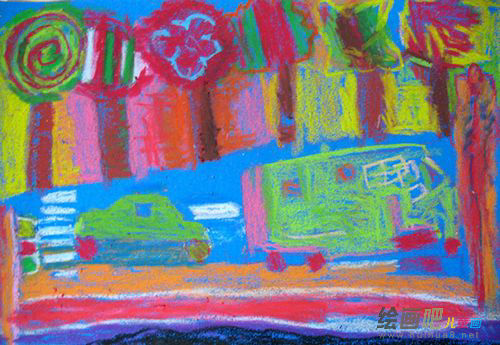 小汽车简笔画：马车型汽车