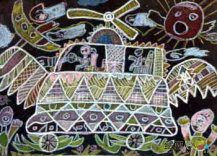 小汽车简笔画：鱼型汽车