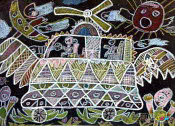 小汽车简笔画:鱼型汽车 小汽车简笔画:鱼型汽车