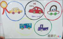 小汽车简笔画：法兰克福车展