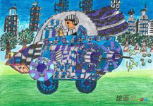 小汽车简笔画：CKD汽车