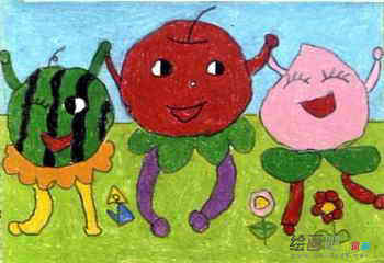 水果简笔画：苹果传说