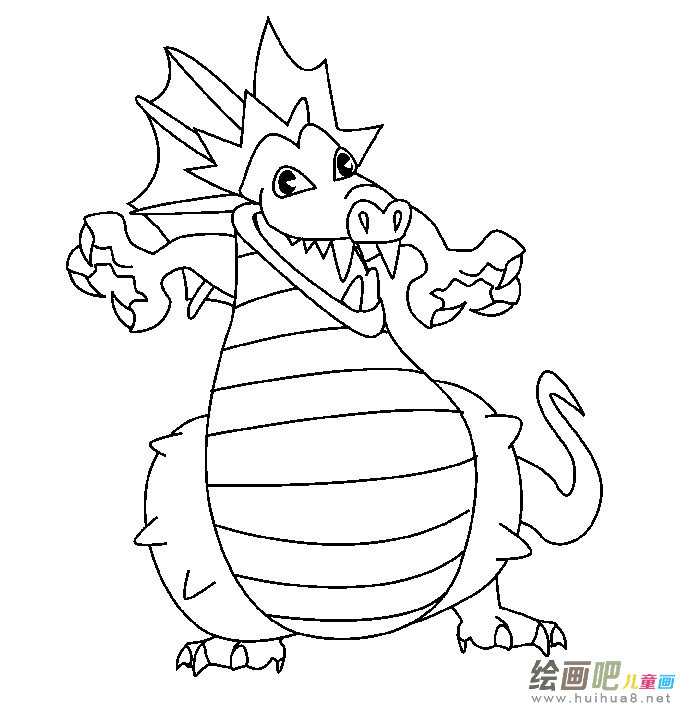 龙的简笔画 龙的简笔画