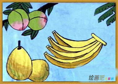 水果简笔画:香蕉 水果简笔画:香蕉