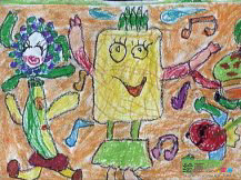 水果简笔画：菠萝分布状态