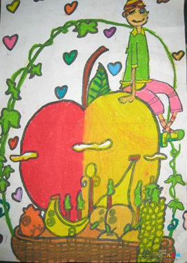 水果简笔画:苹果成长过程 水果简笔画:苹果成长过程