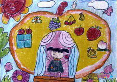 水果简笔画：火龙果