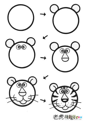 老虎简笔画