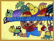 水果简笔画：石榴