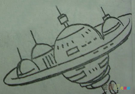 宇宙飞船简笔画 宇宙飞船简笔画