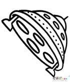 宇宙飞船简笔画：中国神舟八号