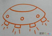 宇宙飞船简笔画：第一个登上月球的宇航员