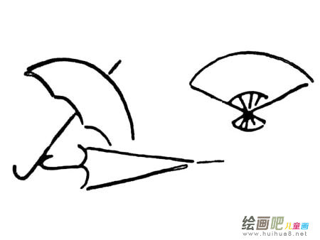 雨伞简笔画 雨伞简笔画