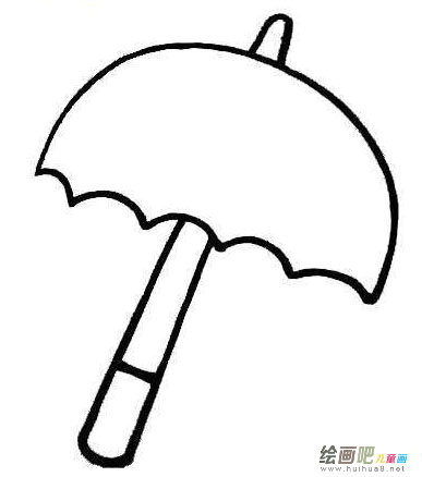 雨伞简笔画 雨伞简笔画