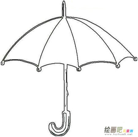 雨伞简笔画 雨伞简笔画