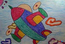 宇宙飞船简笔画：太空里程碑