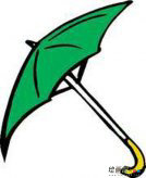 雨伞简笔画：高尔夫伞