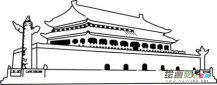 天安门简笔画：天安门的建筑特点