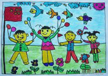 庆国庆儿童画：畅游北京