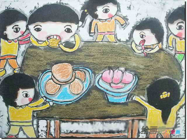 中秋节儿童画 中秋节儿童画