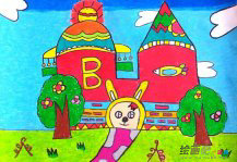 中秋节儿童画：南京中秋风俗