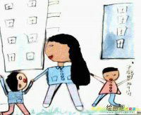 教师节儿童画：负责的老师
