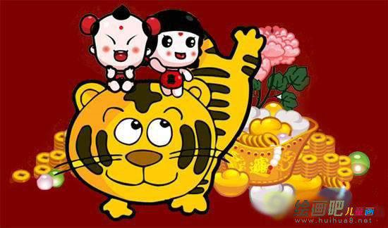 春节儿童画