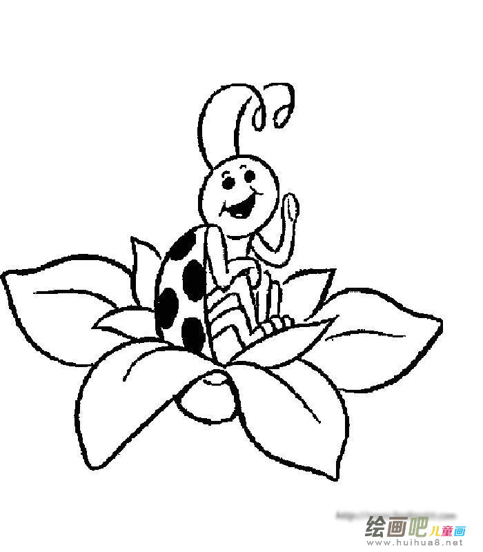 七星瓢虫简笔画 七星瓢虫简笔画