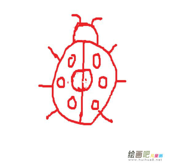 七星瓢虫简笔画 七星瓢虫简笔画