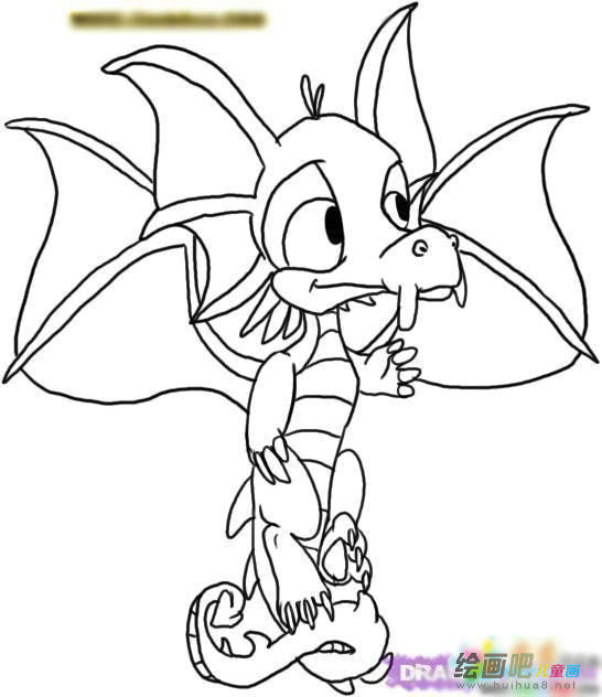 龙的简笔画 龙的简笔画