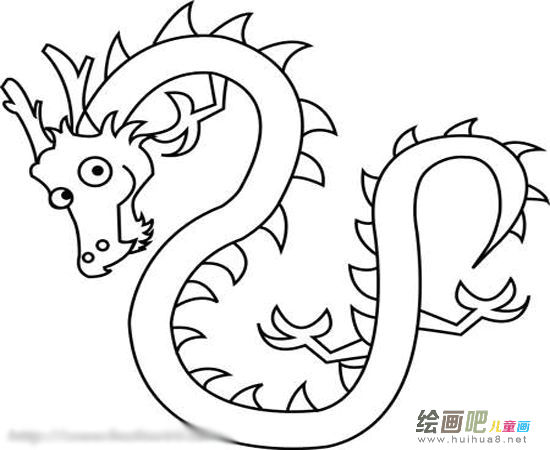 龙的简笔画 龙的简笔画