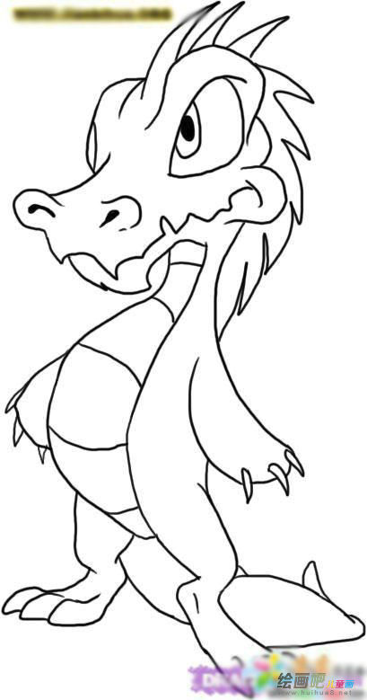 龙的简笔画 龙的简笔画