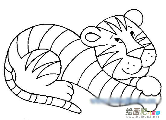 老虎简笔画 老虎简笔画