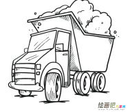 小汽车简笔画：电动汽车