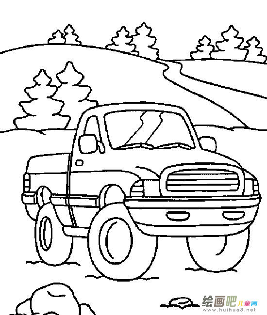 小汽车简笔画 小汽车简笔画