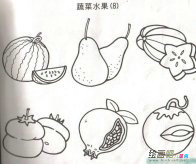 水果简笔画：杨桃