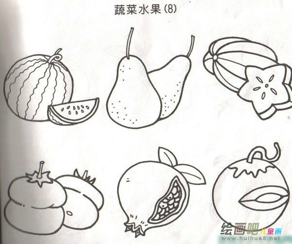 水果简笔画 杨桃