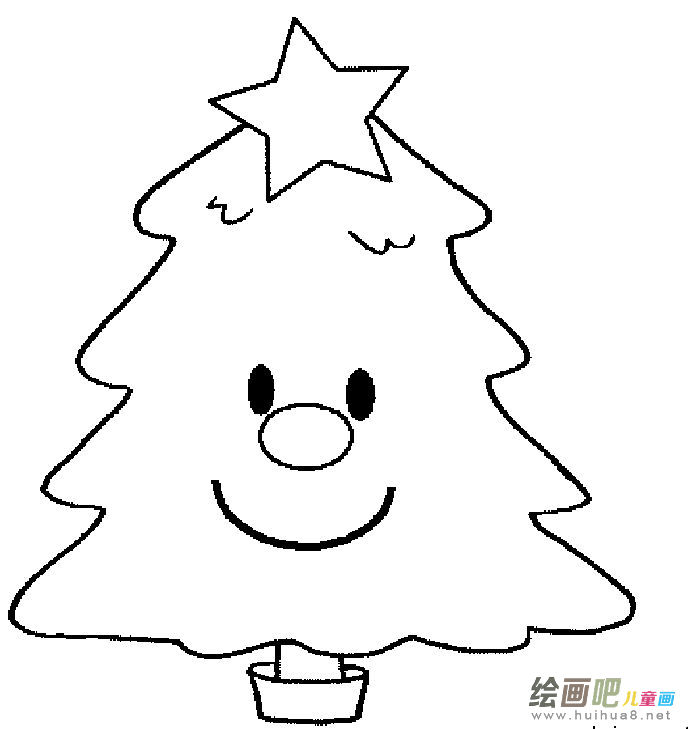 圣诞树简笔画