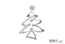 圣诞树简笔画：近代圣诞树起源