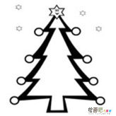 圣诞树简笔画：我的圣诞树